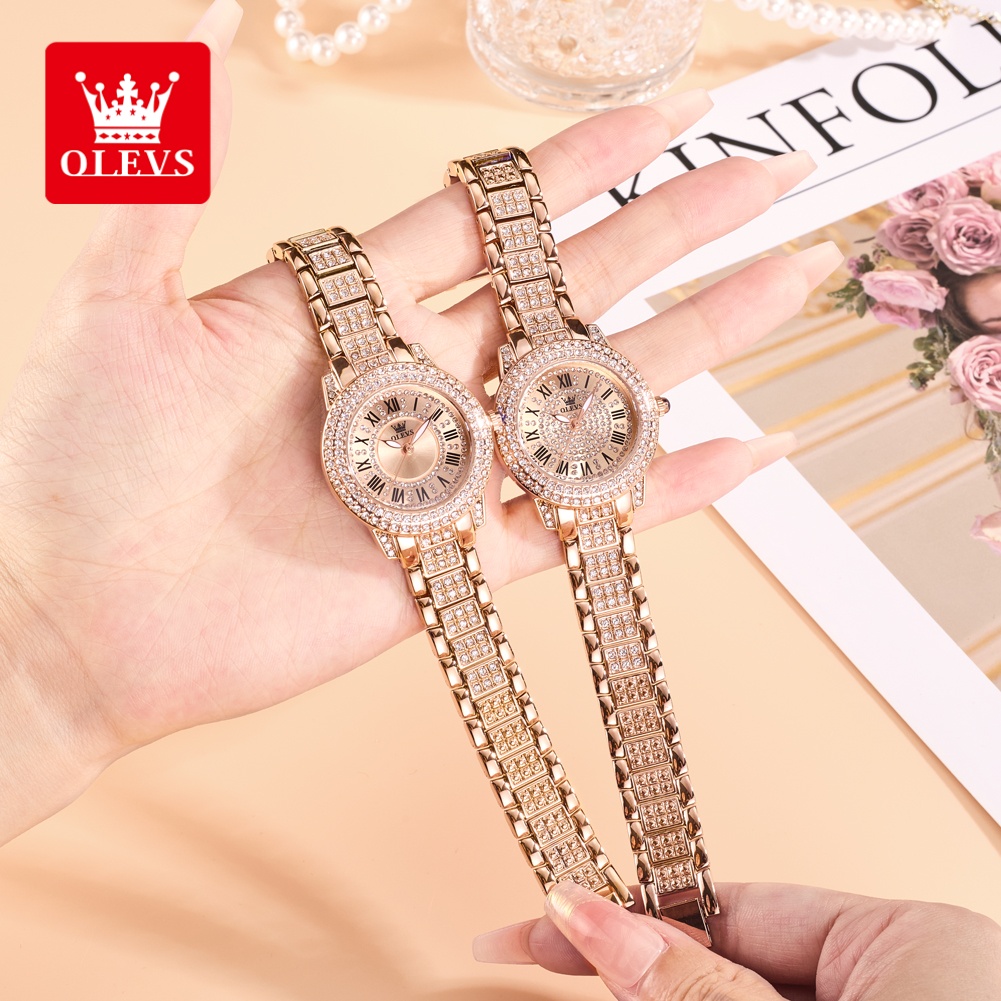 Luxury Women'S Watch - OLEVS Luxury Fashion ladies' watches Diamond