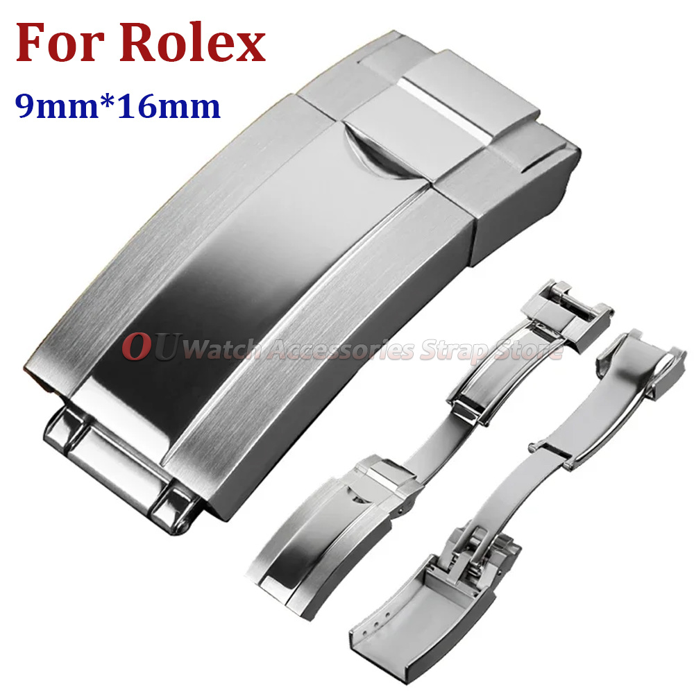 Luxury Watch Logos - 9mmx16mm Stainless Steel Deployment Clasp for
