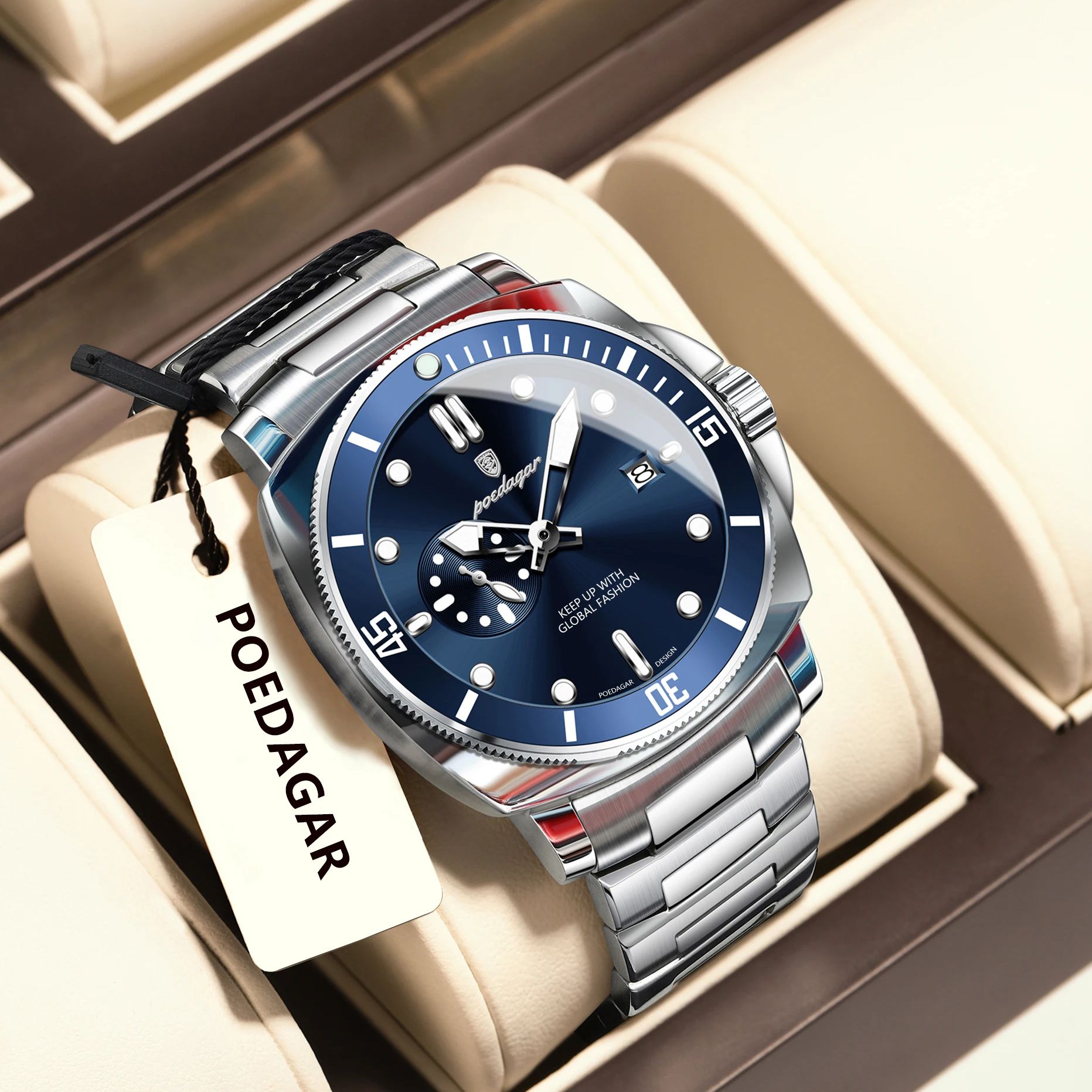 POEDAGAR Top Fashion Luxury Wa - Luxury Watch Zone 评论和价格