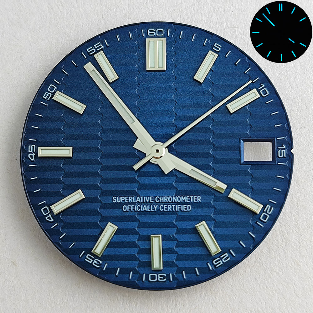 28.5mm NH35 dial NH35 hands bl - Luxury Watch With Green Dial 评论和价格