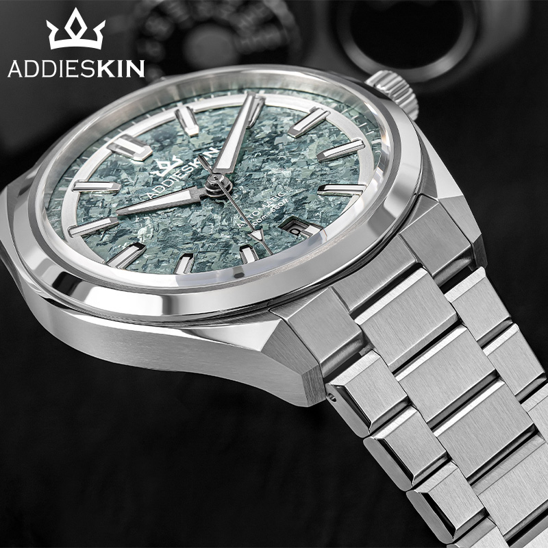 AddiesKin K006 Ice Crack Titan - Luxury Watch With Green Dial 评论和价格