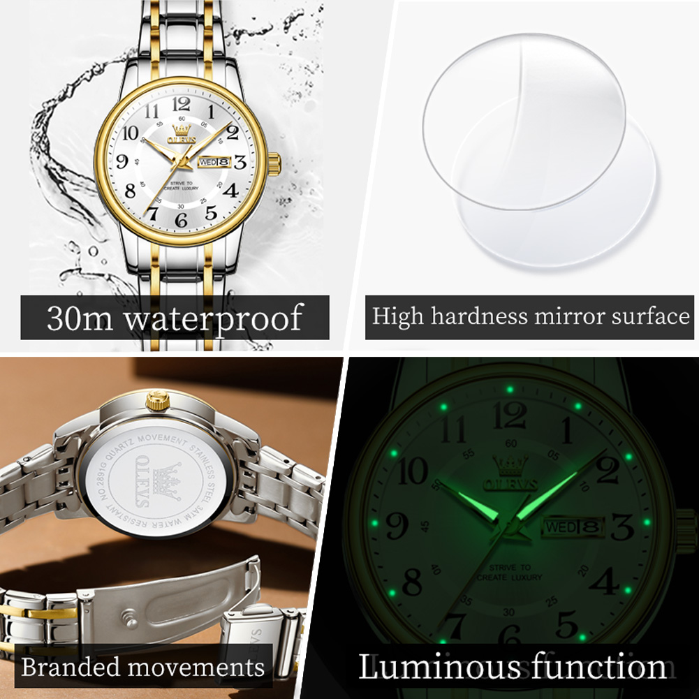 OLEVS 2891 Luxury Brand Fashio - Luxury Watch Exhibition 评论和价格