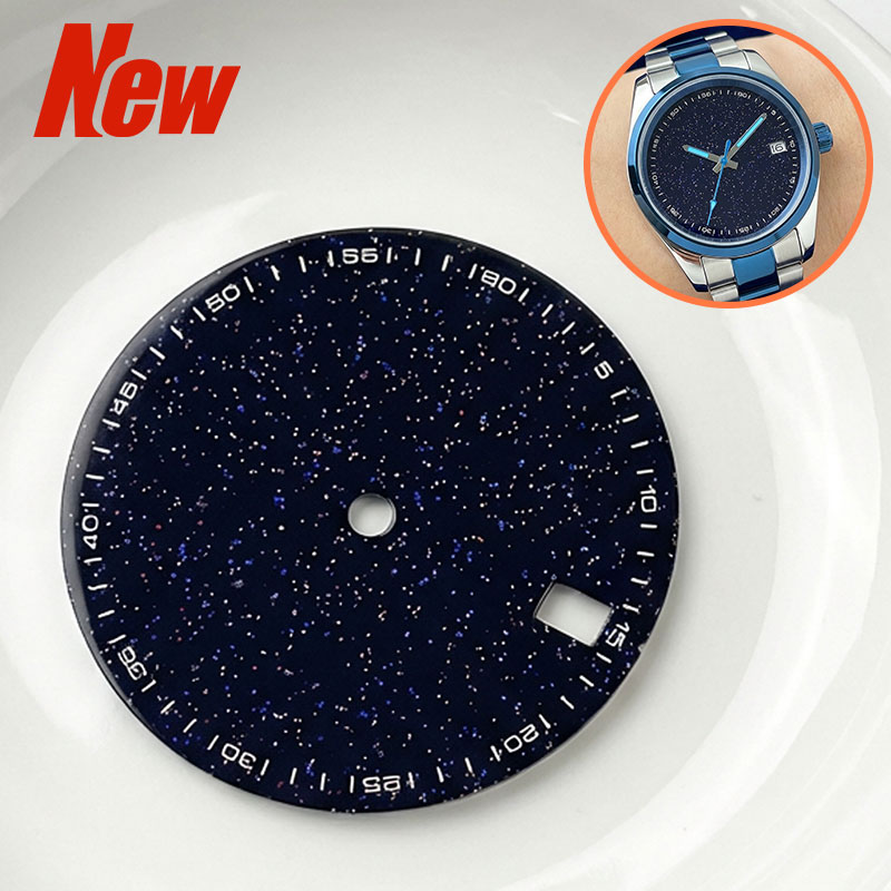 28.5mm Enamel Texture Blue Sta - Cloisonne Enamel Dial 评论和价格