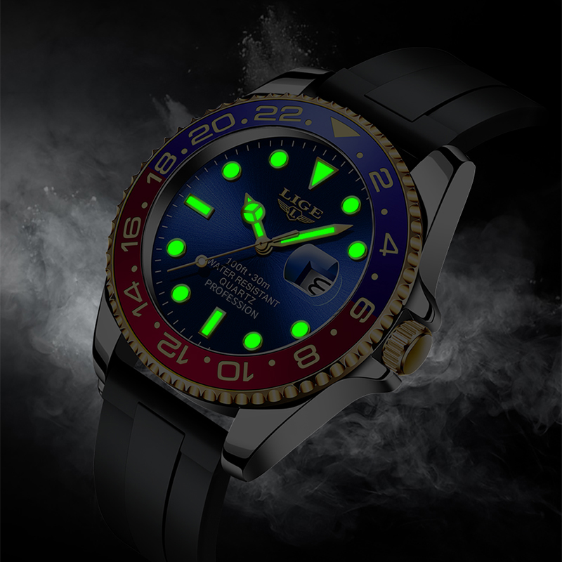 LIGE 2026 New Luxury Men Quart - Luxury Watch Holder 评论和价格