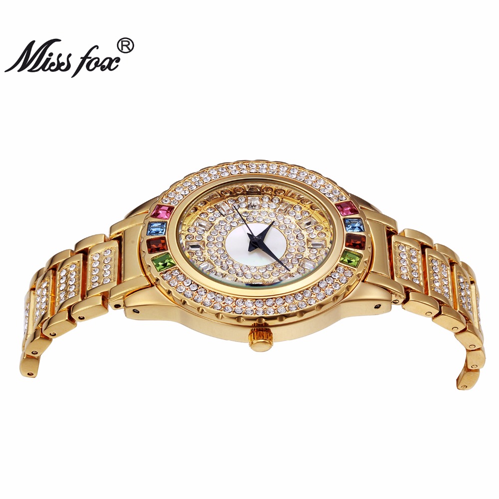 MISSFOX Ladies Gold Party Watc - Luxury Watch China 评论和价格