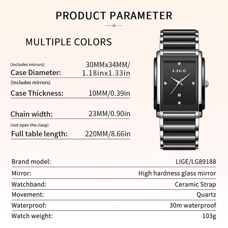 LIGE New Luxury Women Watches  - Luxury Watch Holder 评论和价格