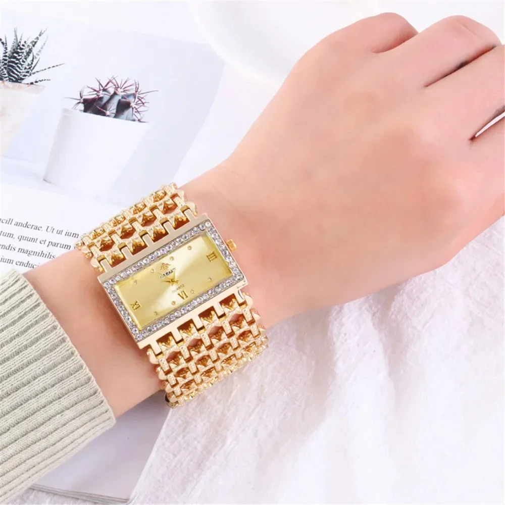 Women's Fashion Luxury Square  - Luxury Watch Diamond 评论和价格
