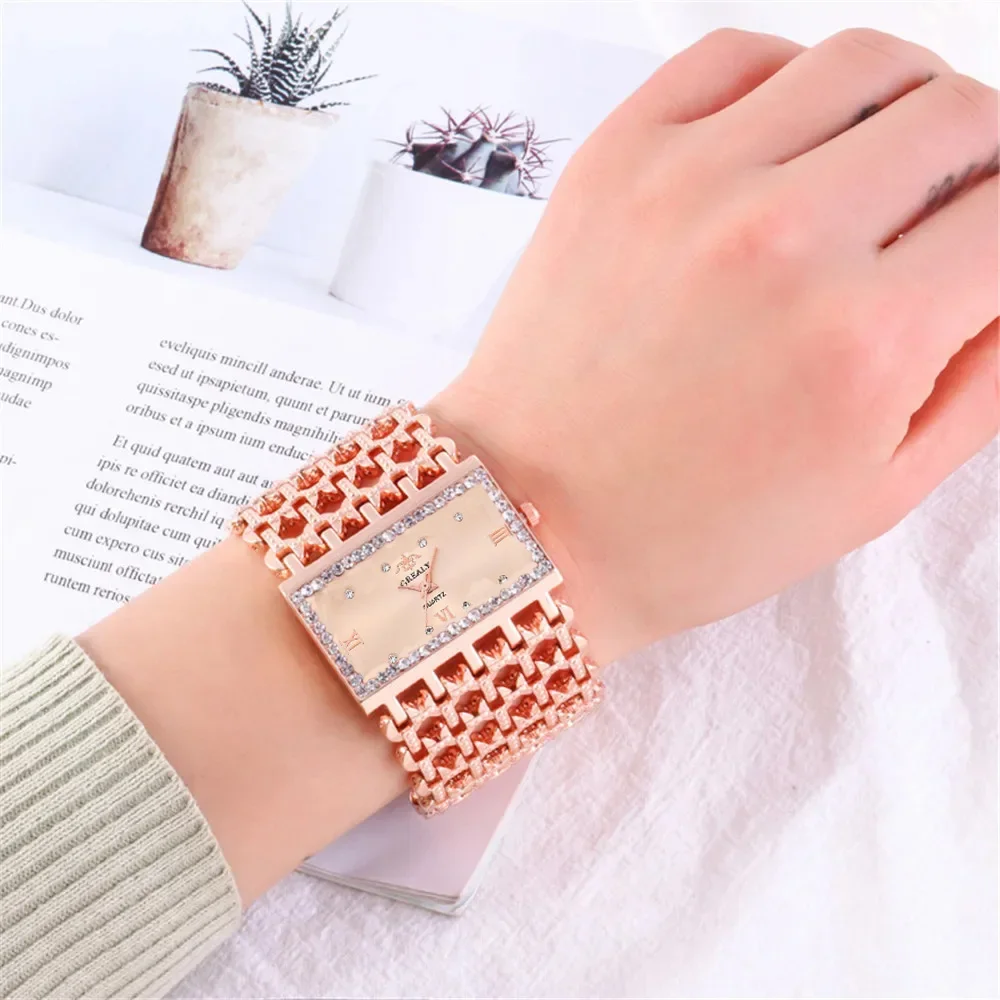 Women's Fashion Luxury Square  - Luxury Watch Diamond 评论和价格