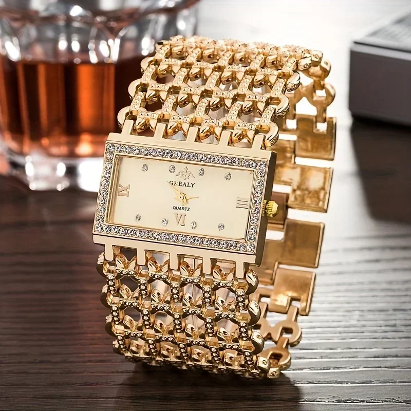 Women's Fashion Luxury Square  - Luxury Watch Diamond 评论和价格