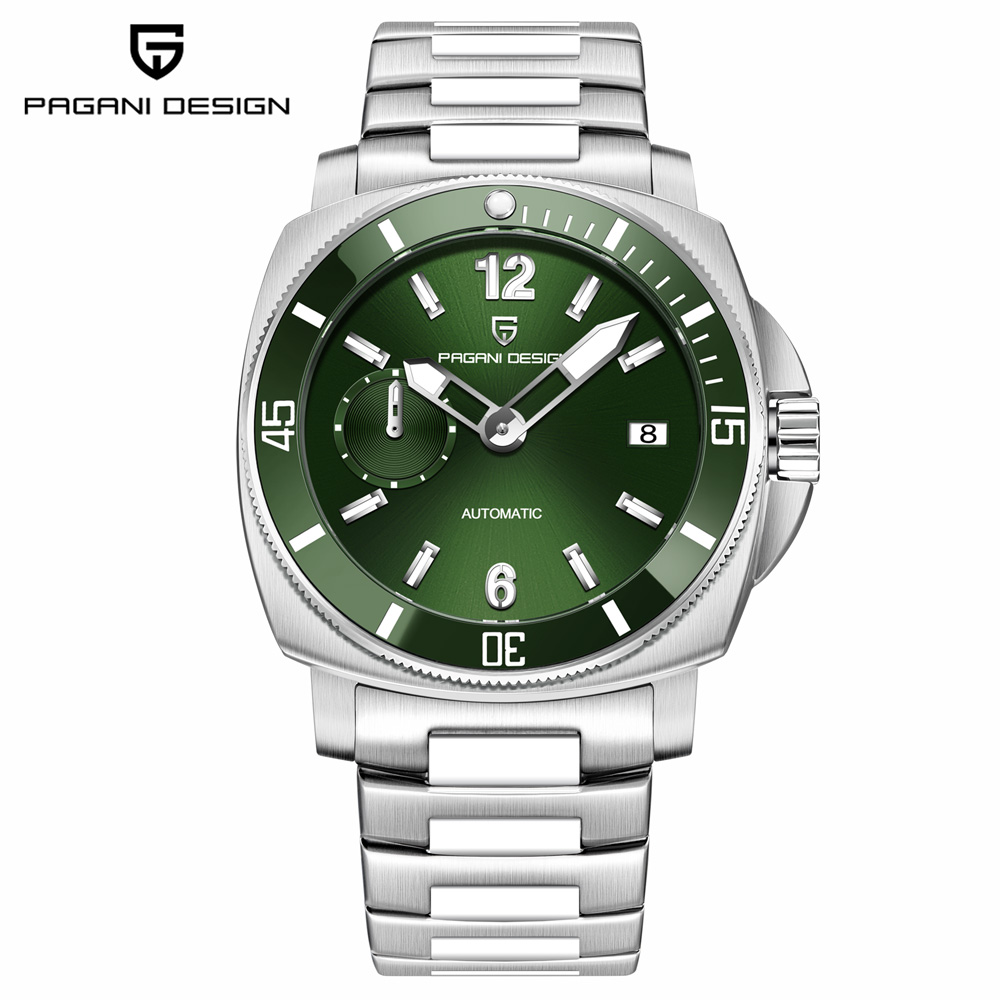 PAGANI DESIGN Men's Watch Luxu - Luxury Watch With Green Dial 评论和价格