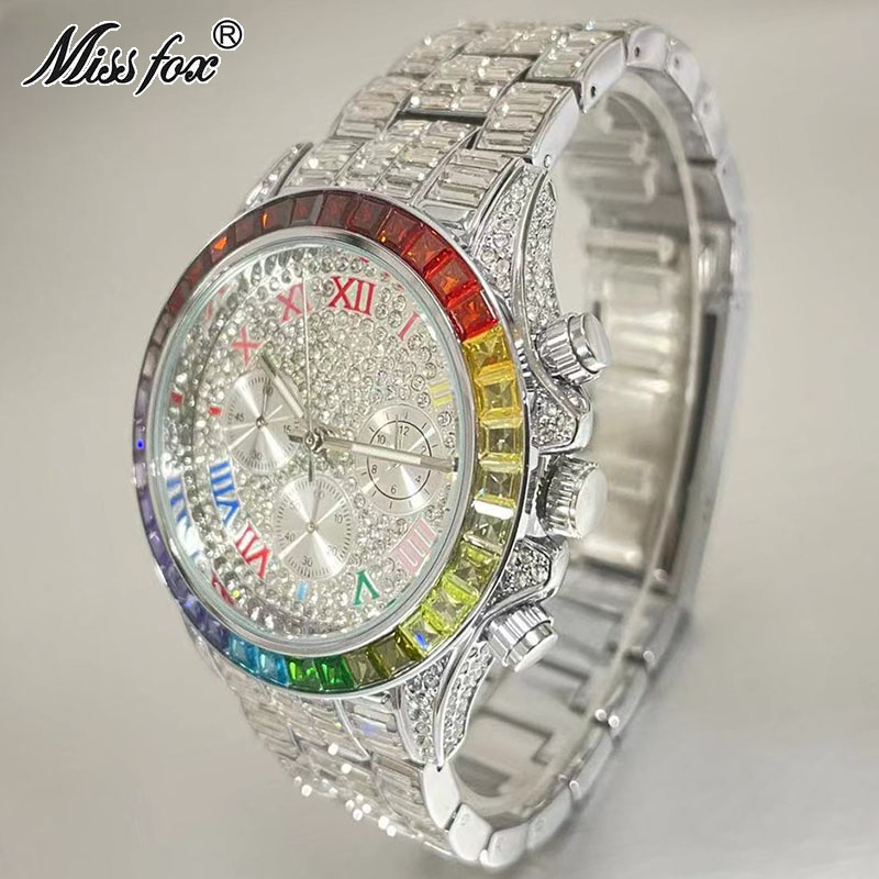 MISSFOX Luxury Iced Watch For  - Luxury Watch Manufacturers 评论和价格