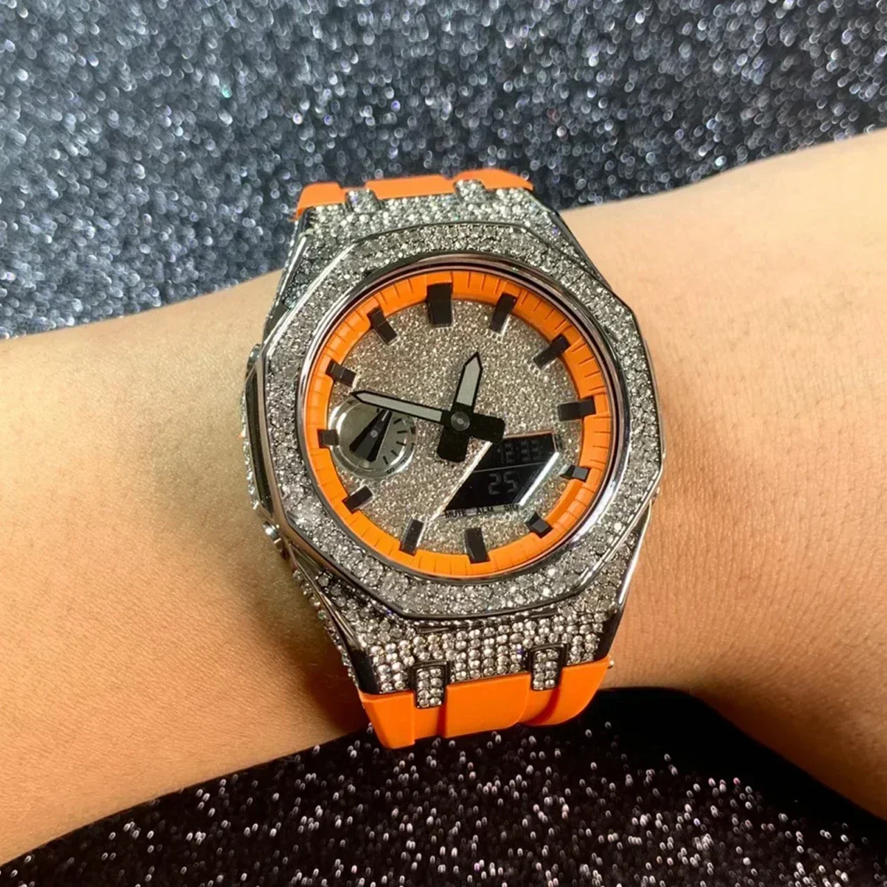 Luxury Diamond Watch Dial For  - Luxury Watch Kit 评论和价格