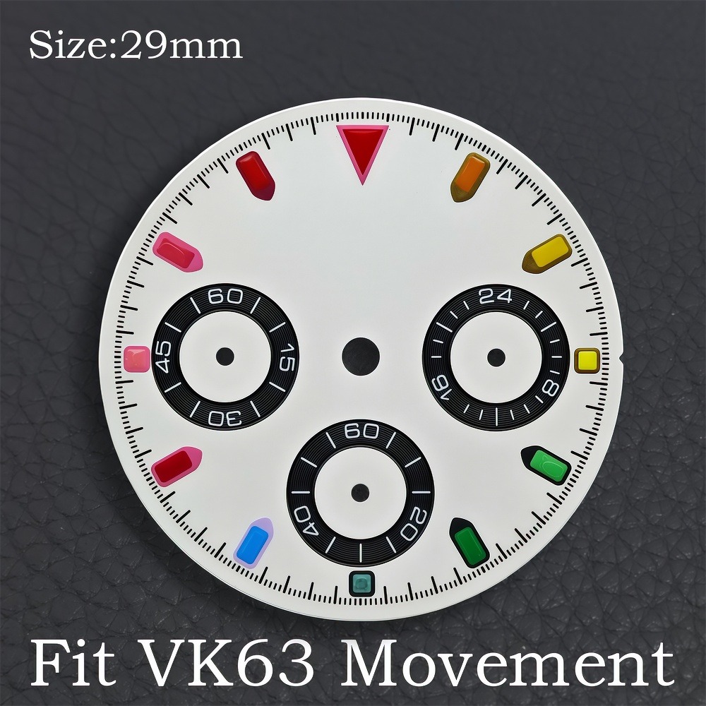 VK63 29mm Dial Watch Hands Gre - Luxury Watch With Green Dial 评论和价格