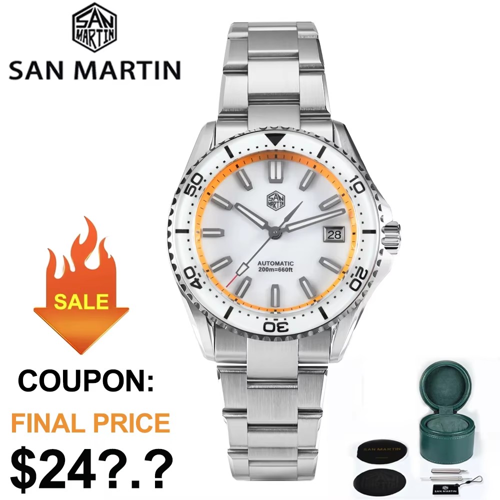 2025 New San Martin 39mm Dive  - Cloisonne Enamel Dial 评论和价格