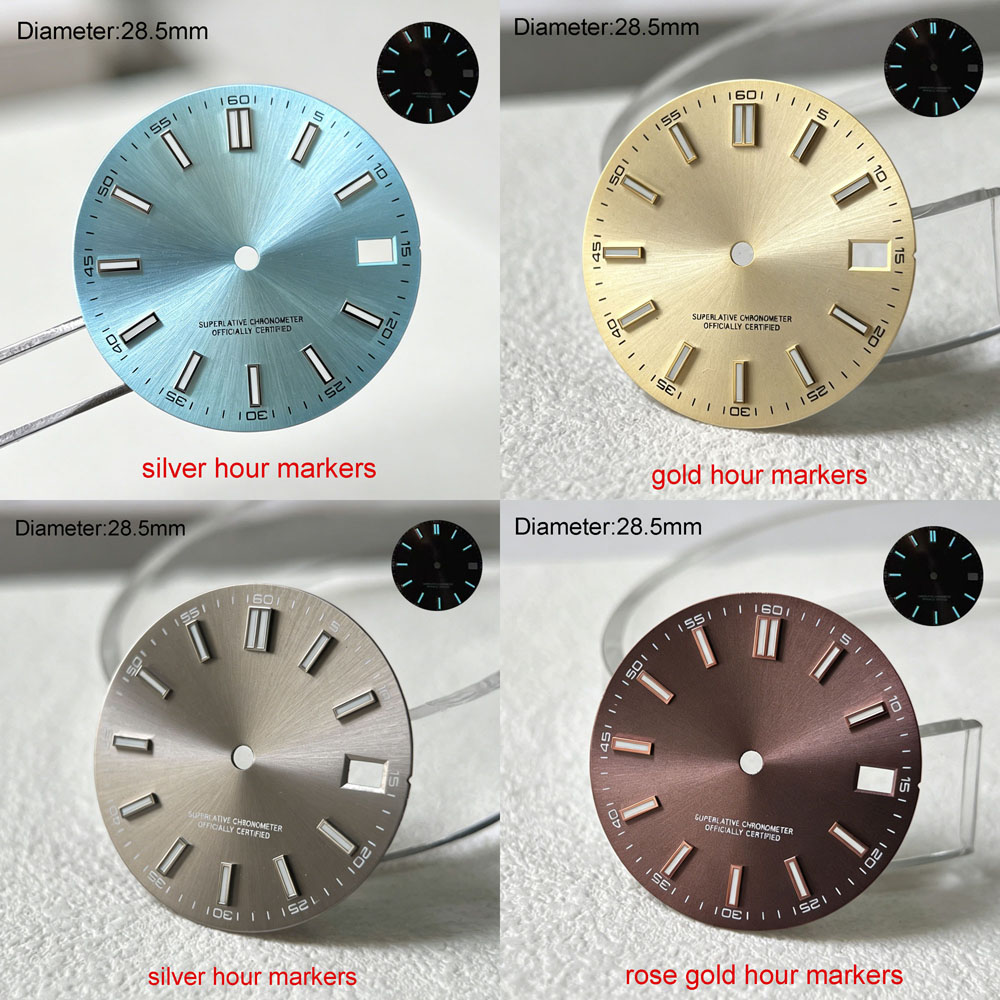 28.5mm S logo nh35 dial olive  - Luxury Watch With Green Dial 评论和价格