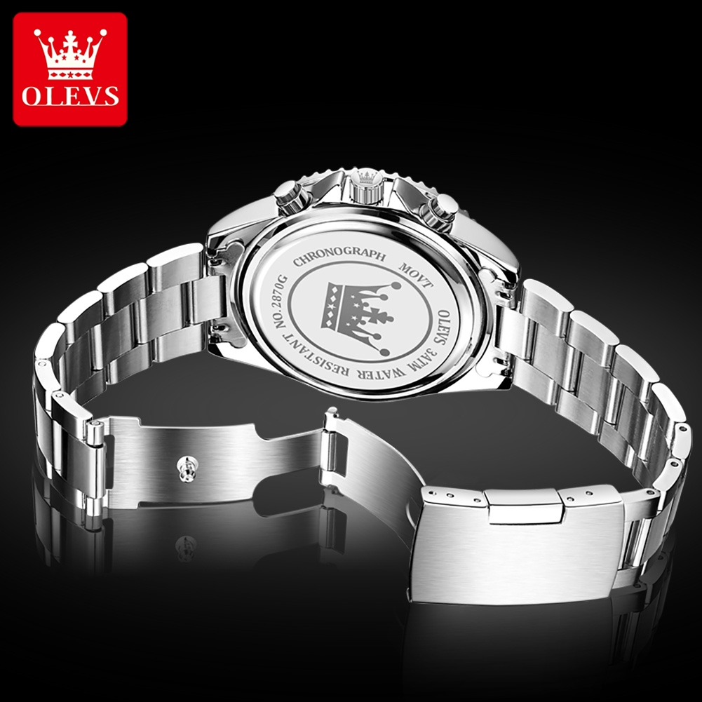OLEVS 2870 Men's Watches Moon  - Rolex Watch Datejust 评论和价格