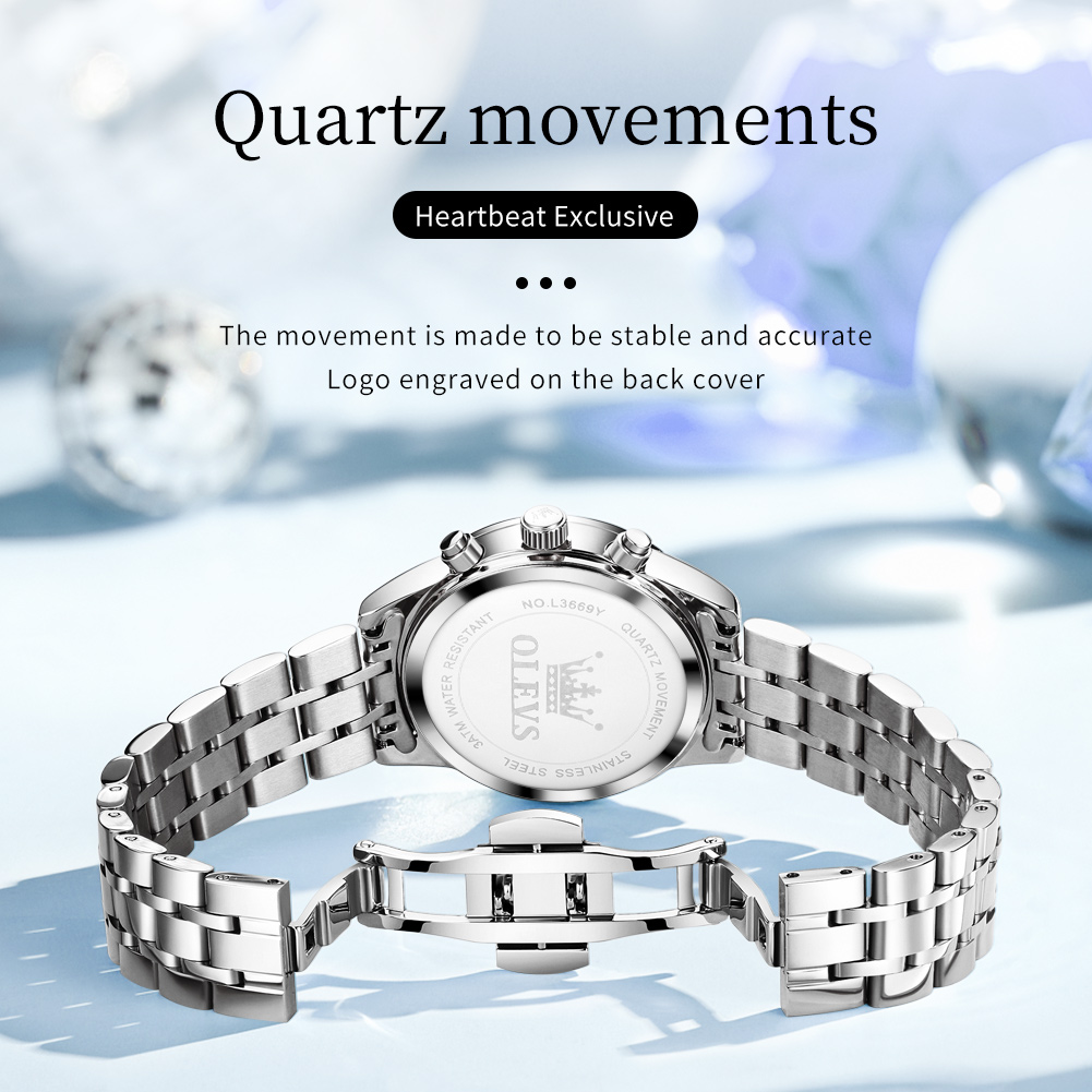 OLEVS Womens Watches Fashion L - Luxury Watch With Green Dial 评论和价格