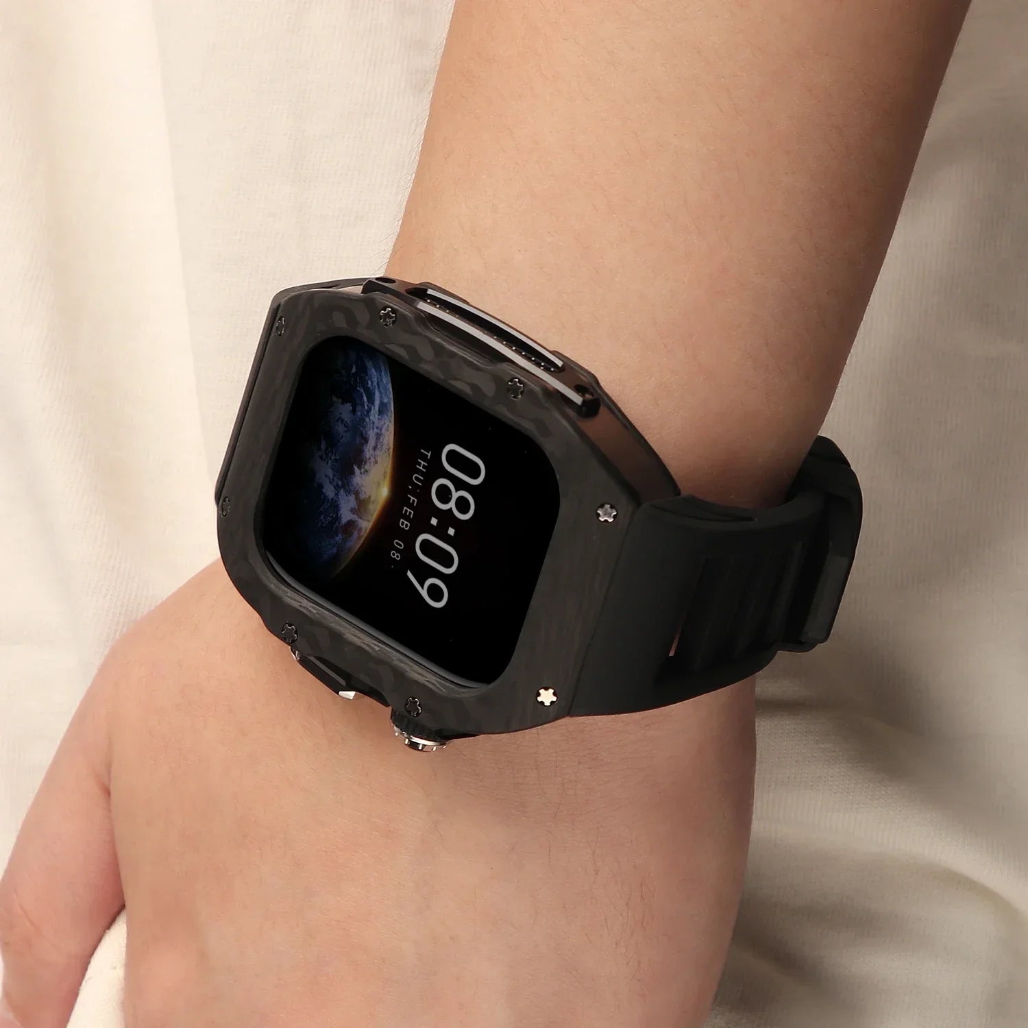 Carbon Fiber Case For Apple Wa - Luxury Watch Kit 评论和价格