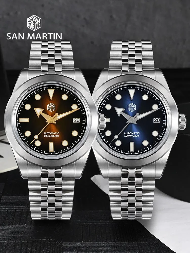San Martin 39mm Men Sport Watc - Cloisonne Enamel Dial 评论和价格