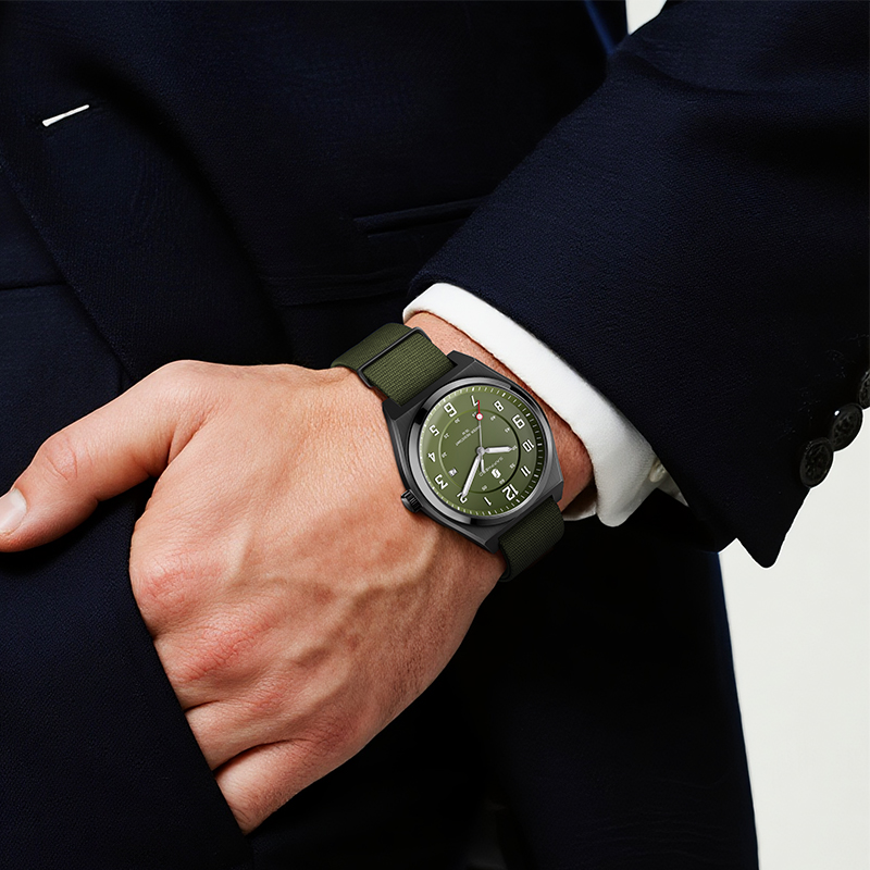 SAPPHERO Men's Sports Quartz W - Luxury Watch With Green Dial 评论和价格